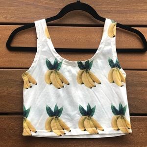 Tops - Banana crop top Tops - Banana crop top